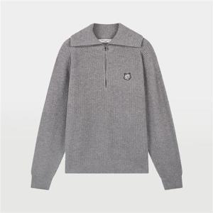 메종키츠네 폭스 헤드 패치 남녀공용 니트 LM00807KT1093 H150