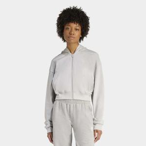 [아디다스] 에센셜 프렌치 테리 크롭 지퍼 후디 KE3219