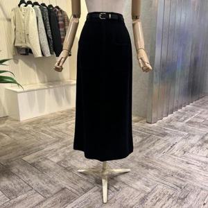 [ab.f.z]AOA1HS311_포켓 니트 밴딩 롱 스커트