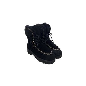 [엘러브] 샤넬 22N 코코네쥬 시어링 앵클부츠 37 블랙 6ET0228