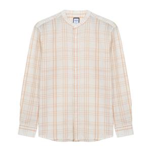 [택가 142000원]바쏘옴므 린넨 체크 차이나카라 셔츠(WSY1TT20A)