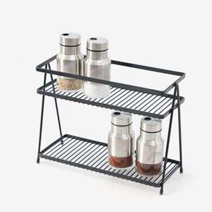 다크 양념랙 2단 선반 정리 소품 주방