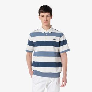 [라코스테공식] 남성 오버핏 밀라노 배색 카라 폴로 셔츠 PH644E-55G C7Z