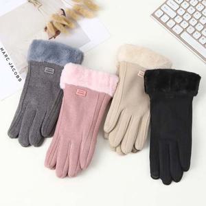 여성 스마트폰 터치 겨울 털장갑 LM-0510