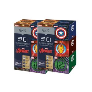 코디 마블 에디션 미니 각티슈 250매 6입 2팩 미용티슈