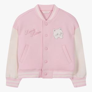 로엠걸즈부클패치 배색 야구점퍼 RGJA2612C