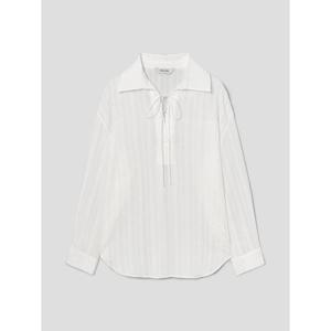 (356264WM61) [에잇세컨즈] 레이스업 오버핏 셔츠  화이트