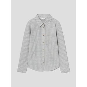 (356264WC5Q) [에잇세컨즈] 미니 체크 셔츠  스카이 블루