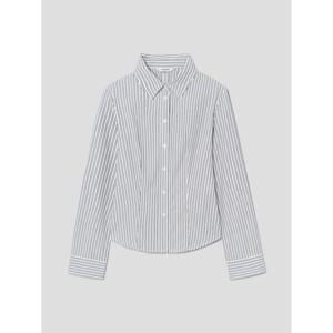 (356264WM31) [에잇세컨즈] 스트라이프 슬림핏 셔츠  화이트