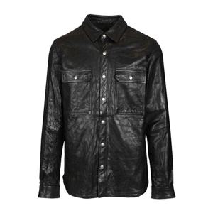 릭오웬스 스냅 버튼 패치 포켓 가죽 셔츠 재킷 RU01F2729LBE 09