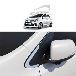 올뉴 모닝 A필러 몰딩 크롬 필러 커버 가드 몰딩 튜닝