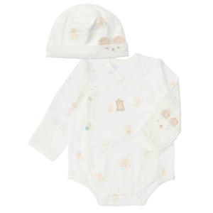 압소바 유아PG 새싹곰 오가닉 배냇슈트+모자2종세트(A1A120122)