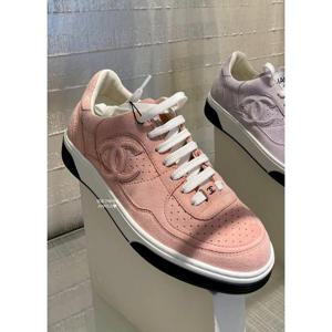 샤넬 CC 로고 포스 스니커즈 핑크 G45079