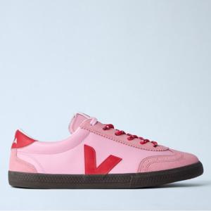 26 SS 베자 Volley 볼리 로고 사이드 패치 비건 스웨이드 스니커즈 핑크 VO2021182 P
