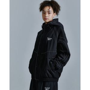 리복 24FW 가격인하라이벌 립스탑 후드 윈드 브레이커 - 블랙 REJU4FJ14BK