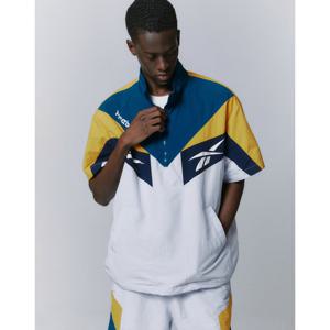 리복 24SS TWIN VECTOR 반팔 아노락 - 그린 REJU4EA41G1