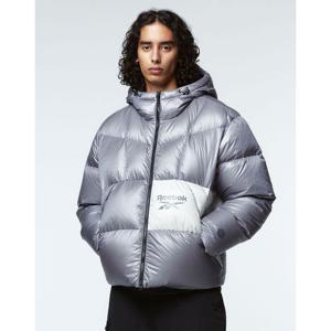 리복  펌프 패딩 다운 자켓 - 그레이 REJU3FD51G2