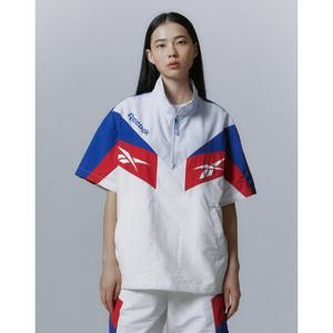 리복 24SS TWIN VECTOR 반팔 아노락 - 오프 화이트 REJU4EA41OW