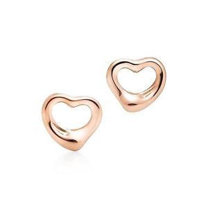 티파니앤코 엘사 퍼레티 오픈 하트 스터드 이어링 로즈 골드 11mm 27233945