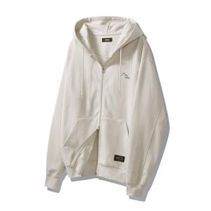 지프 남녀공용 심볼로고 오버핏 투웨이 후드 집업 JQ5TZU012LE