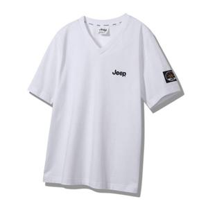 지프 브이넥 남녀공용 반팔티 JQ8TSU401WH