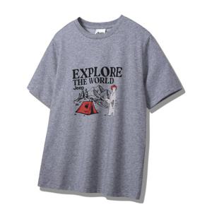 지프 캠핑 베어 남녀공용 반팔티 JQ8TSU591MG