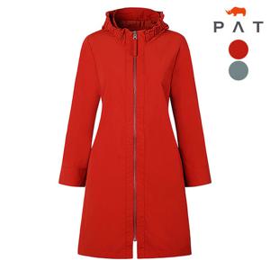 [PAT] 나일론 셔링 반후드 코트_1I21104