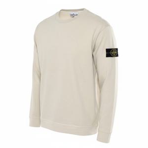 STONE ISLAND 63750 HEAVY COTTON JERSEY CREWNECK SWEATSHIRT WITH RIBBING (811563750 V0097) (헤비 코튼 저지 크루넥 스웨트셔츠)