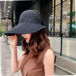 와이어 리본 가벼운 6컬러 바캉스 비치 썬캡 모자