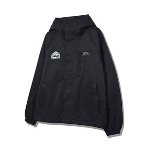 지프 남녀공용 테잎장식 후드 야상 점퍼 JO3JPU252BK