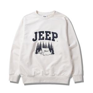 지프 빅 로고 남녀공용 맨투맨 JP8TSU881IV