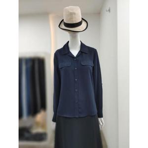 SI 세이브존04 롤업 오픈카라 셔츠형 블라우스 SJB2114100NAD