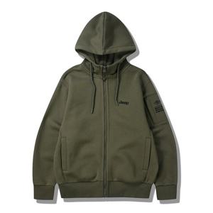 지프 패치 아웃포켓 루즈핏 기모 후드집업 JP4TZU041KH