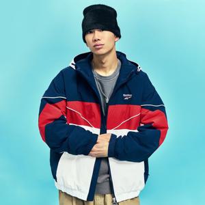 [리복]스포티 컬러블럭 패딩 자켓 - 네이비 REJU6EP10N2