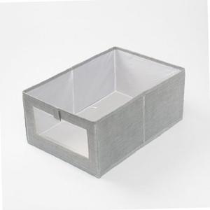 투명창 오픈형 부직포 옷정리함 패브릭 리빙박스