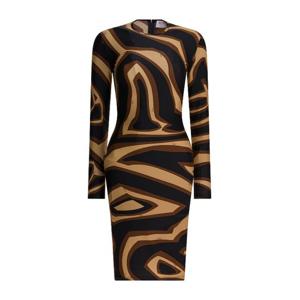 에밀리오푸치 블랙 프린트 라운드넥 바디콘 원피스 5UJG655U745