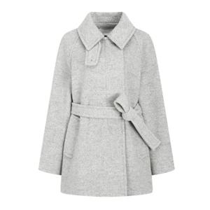 [제이제이 지고트]울 백 플리츠 래글런 하프 코트(GPBA0CTR51)