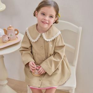 [블루독베이비]빅카라셔링트렌치코트 (46119-100-01)