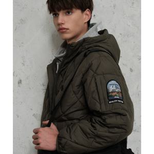 [지프]경량 퀼팅 볼패딩 후드점퍼 (JP4JPU262KH)