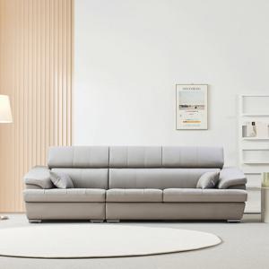 동서가구 아베크 헤드레스트 천연 소가죽 4인소파 DF916004