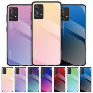 갤럭시A52 A52s 4G 5G 그라데이션 강화글라스 핸드폰 케이스