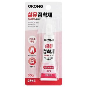 투명 부착 섬유접착제 수선 패치 바지 의류 오공 30g