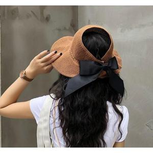 소피아 돌돌이 썬캡 / 밀짚모자 왕골모자 썬캡 선캡 여름모자 가을 모자 바캉스 자외선 차단