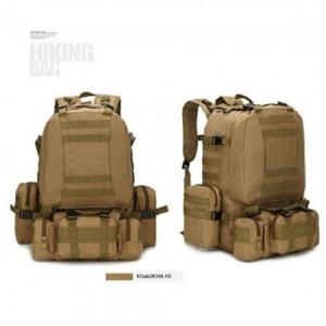 다기능 베이지 밀리터리백팩 50리터 WOLVES