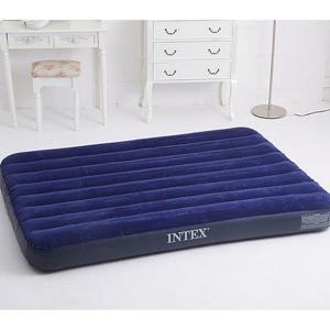 더블 네이비 에어매트-손펌프세트 인텍스 듀라빔
