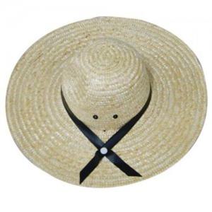 밀짚 모자 왕골 여름 소풍 모자 패션 비치 리본