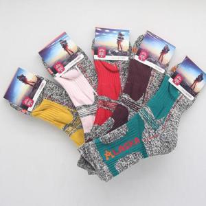 여성용 두꺼운 등산양말 5개 W17573 산악회기념품