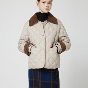 [씨씨콜렉트] 코듀로이 카라 배색 경량 구스다운 C254PSG182