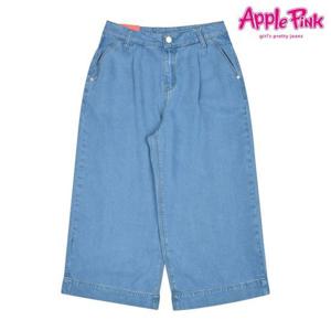 [애플핑크]8부 세미 와이드 팬츠 (APP9Q201GS)