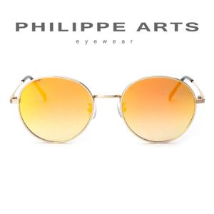 필립아츠 선글라스 PA5001DS C1 라운드 메탈테 미러렌즈